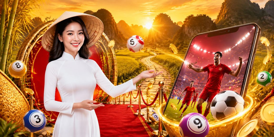 Khung cảnh Ninh Bình thanh bình bên cạnh trải nghiệm xổ số trực tuyến với áo dài truyền thống